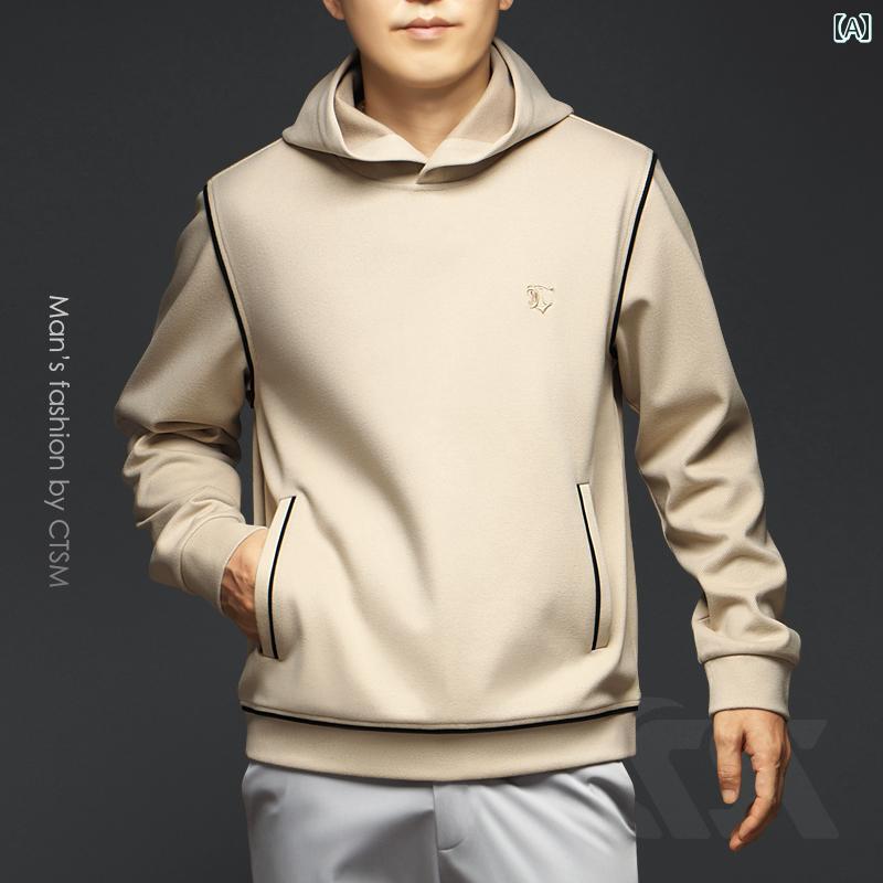 メンズ 春秋 長袖 パーカー フーディ フード付 トップス スウェット 紳士服 おしゃれ カジュアル シンプル 合わせやい スポーツ 運動 ..