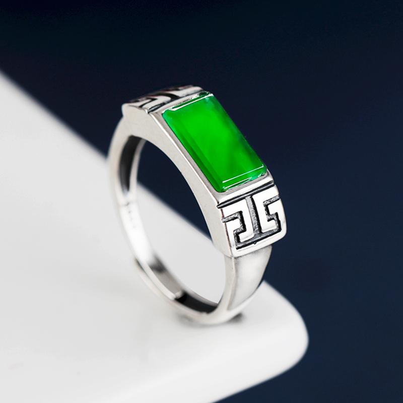 指輪 空枠 S925 スターリング シルバー リング エスニック 石し メンズ メンズ DIY