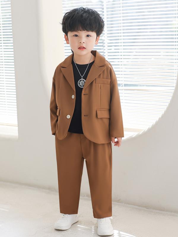 男の子 スーツ 春秋 子供 公演 発表会 パフォーマンス 韓国 カジュアル シンプル パーティー 薄手 オールシーズン通