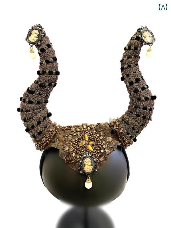 コスプレ アクセサリー 撮影 小道具 ホーン ヘッド バンド クリスマス ハロウィン 大人 子供 キャット..