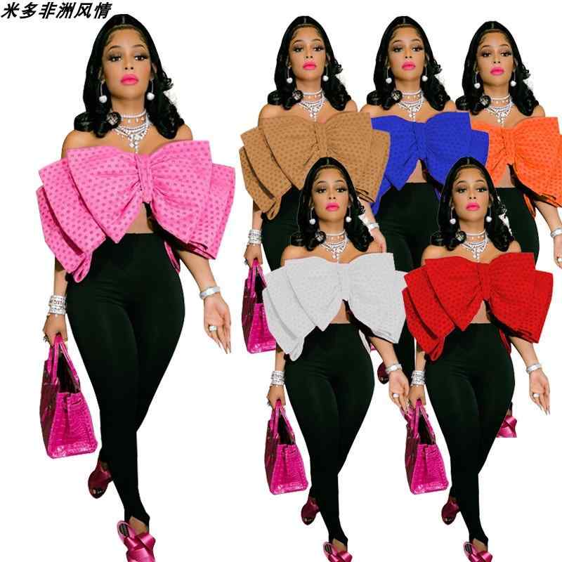 アフリカン ファッション トップス シャツ レディース 長袖 ビック リボン シンプル ベスト 無地 フィット スリム セクシー レディース シック