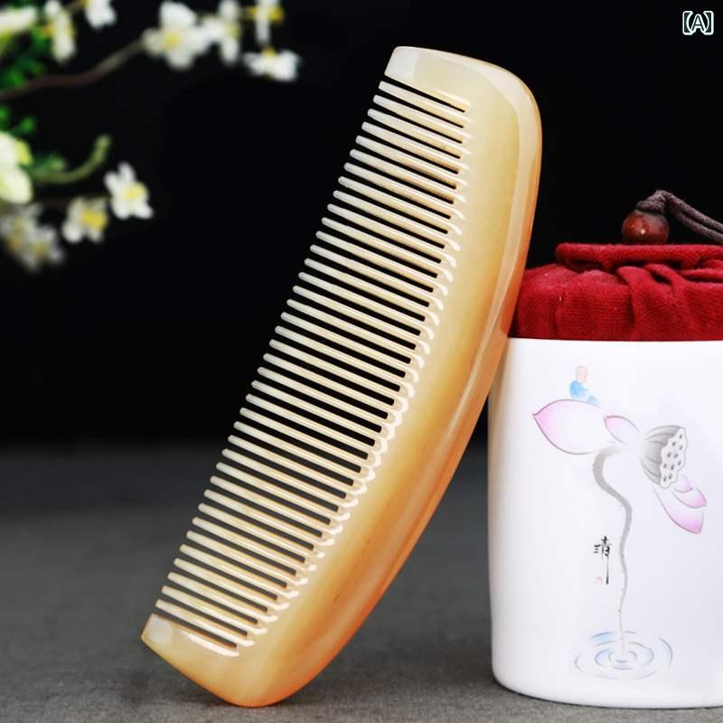 セキュアデポのヘアケア コーム くし おしゃれ ギフト ブラシ ケア 頭 マッサージ 彫刻 頭皮 脱毛 小物 雑貨 レディース レトロ レディース｜アングル2
