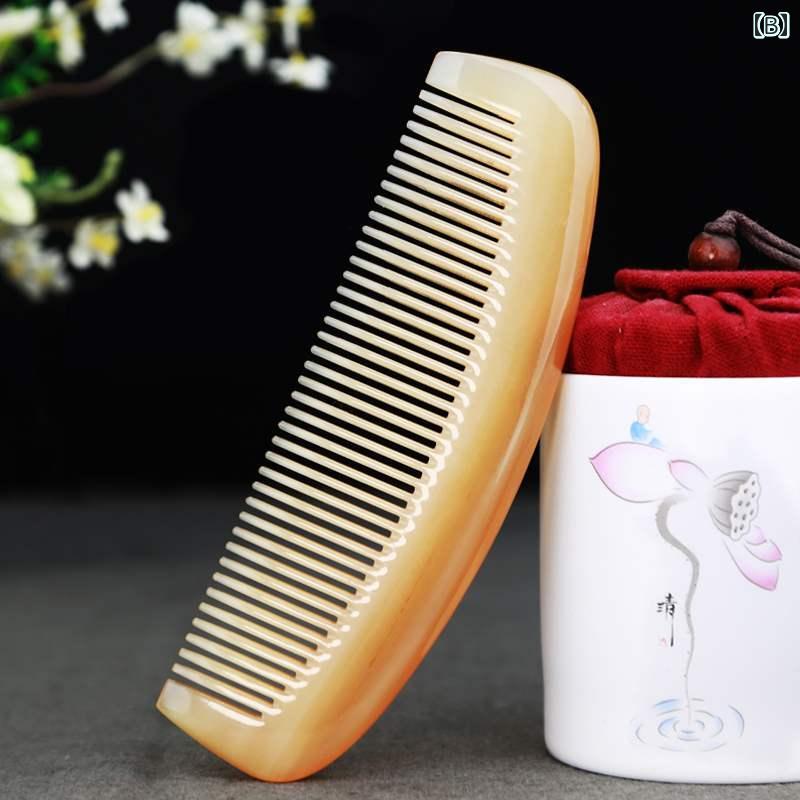 セキュアデポのヘアケア コーム くし おしゃれ ギフト ブラシ ケア 頭 マッサージ 彫刻 頭皮 脱毛 小物 雑貨 レディース レトロ レディース｜アングル3