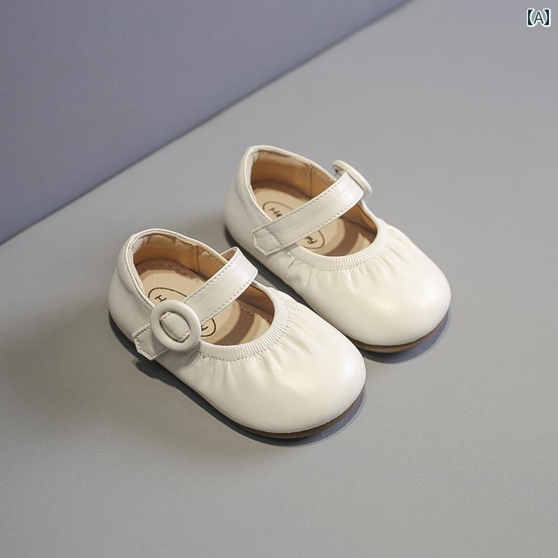 ベビー キッズ シューズ 春秋 女の子 赤ちゃん プリンセス 子供 滑りにくい フォーマル エレガント セレモニー キック防止 革靴 ソフトソール 幼児 靴