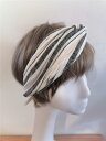 ヘッド バンド エスニック ブラック ホワイト ストライプ レディース ファッション 帽子 オールシーズン カチューシャ ターバン アフリカン ヘア アクセサリ...