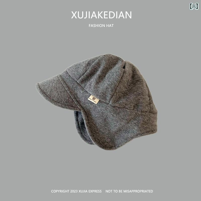 キッズ 帽子 かわいい 秋冬 ボーイズ ガールズ 子供用 キャップ ロシア ベビー 厚手 暖かい 防風 耳保護 キャップ 幼児