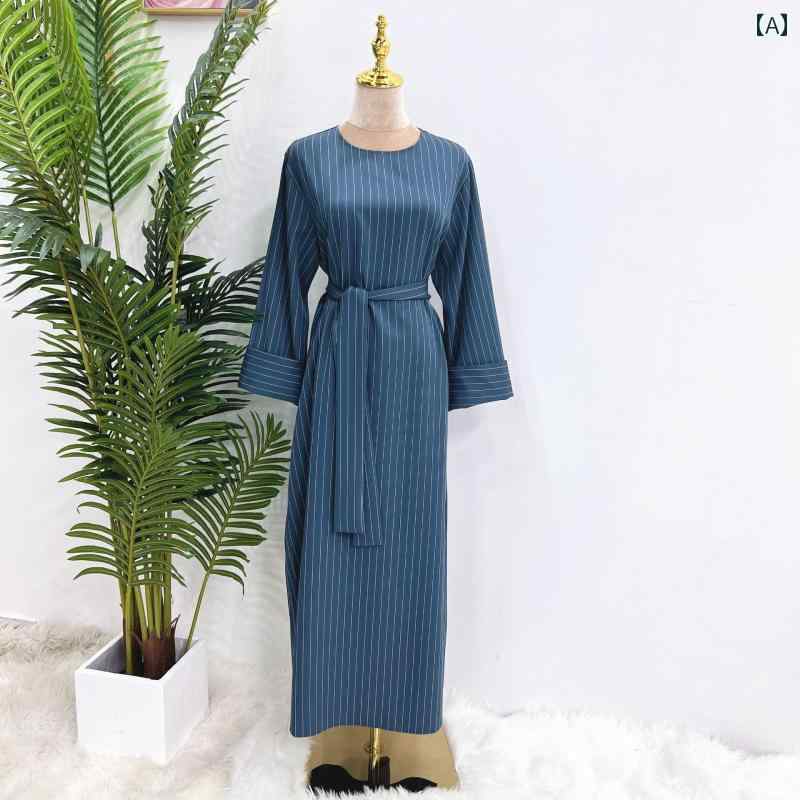 レディース エスニック ドレス 民族 ワンピース ドバイ トルコ 中東 ストライプ ストラップ ミニ ロン..