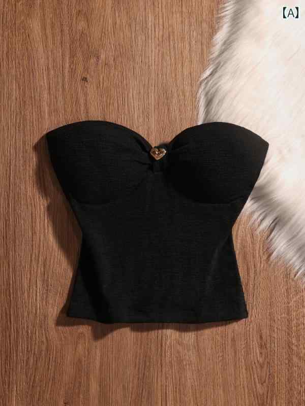 レディース フレンチ ビスチェ モテ服 セクシー お腹見せ レイヤード かわいい おしゃれ きれいめ 韓国 イベント フェス パーティー 日常着 ダンス アウトドア レジャー デート アップ 映え