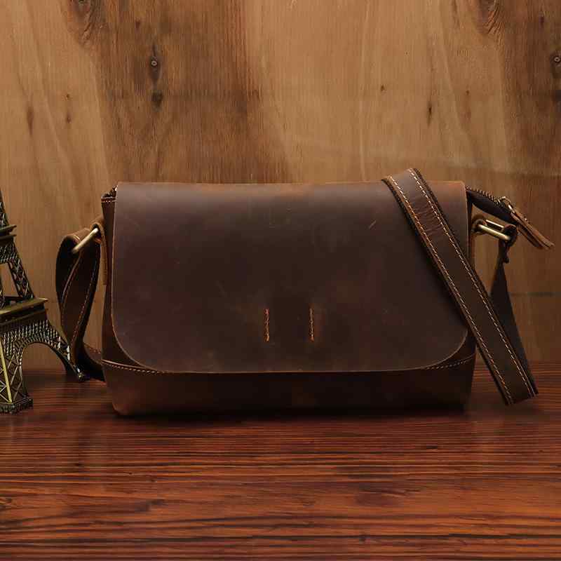 ショルダーバッグ カジュアル ポスト マン レトロ レザー メンズバッグ 牛革 クロス ボディバッグ 小さい 革 シンプル メンズバッグ