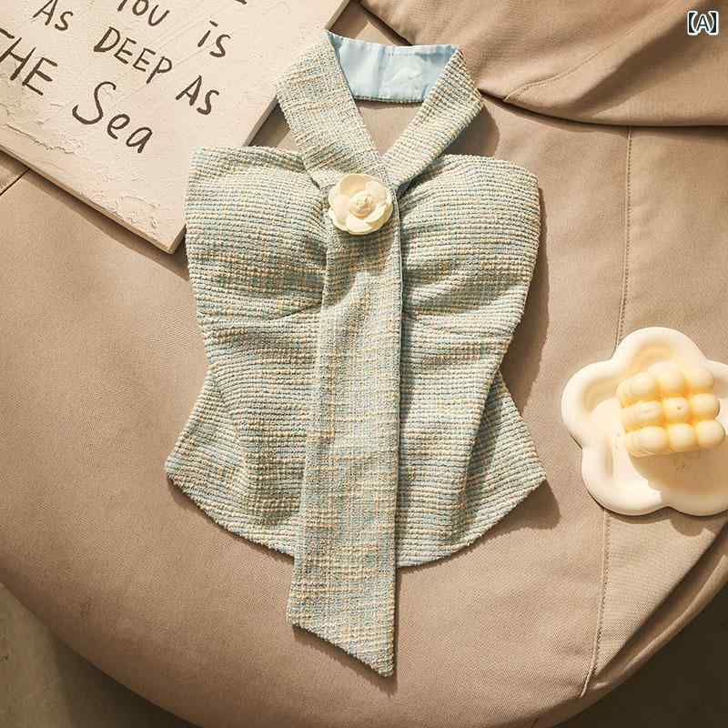 Camisoles - ホルターネック レディース 夏 レトロ フラワー 装飾 ブルー ファッション フリーサイズ