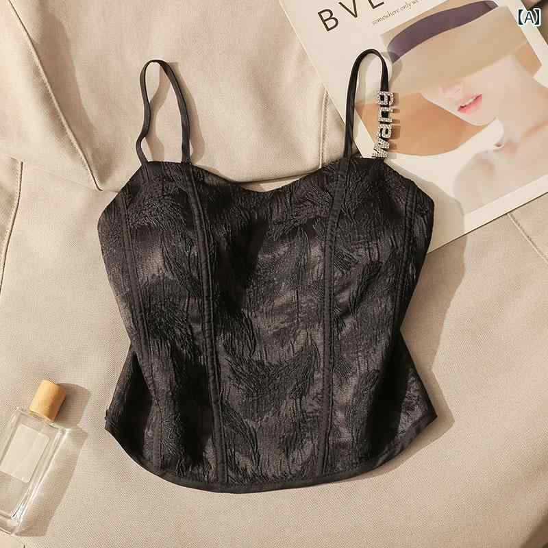 レディース 秋冬 パット付レース キャミソール モテ服 セクシー お腹見せ レイヤード おしゃれ トップス 韓国 イベント フェス 普段着 ..