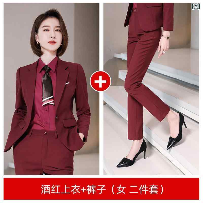 レディース メンズ スーツ ビジネス オフィス 大人 スタイリッシュ パープル ジャケット 春秋 大きいサイズ フォーマル お姫様 作業着 セット