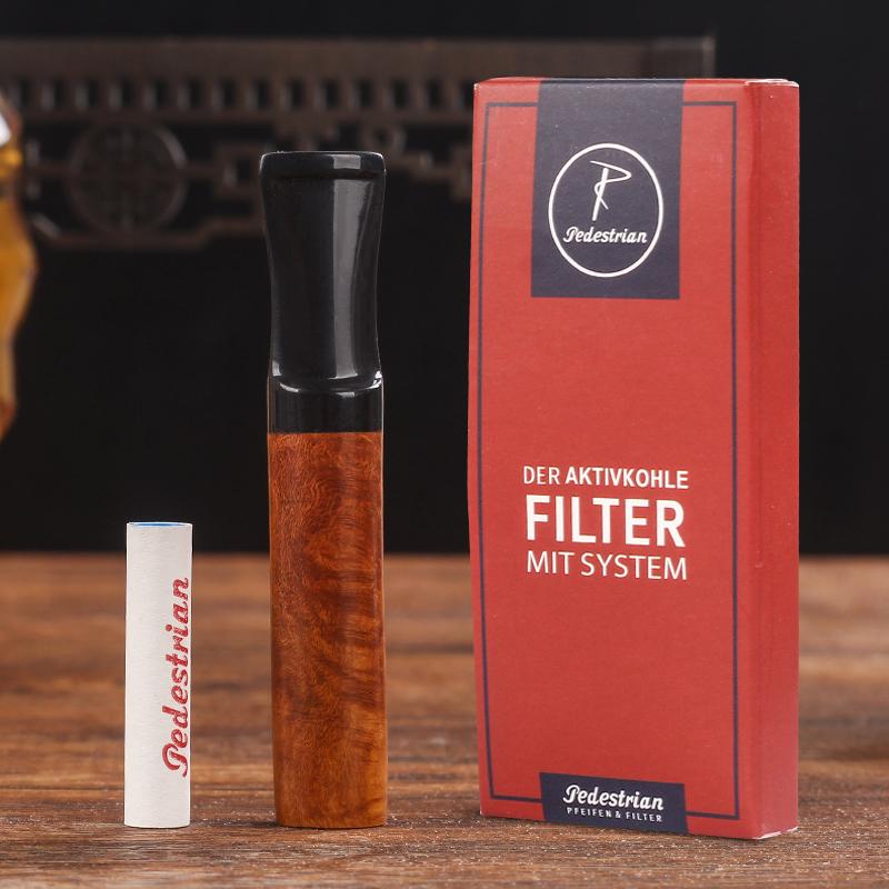 ブライヤーウッド タバコ ホルダー 9 活性炭 フィルター タバコ ホルダー ポータブル メンズ 濃煙 フィ..