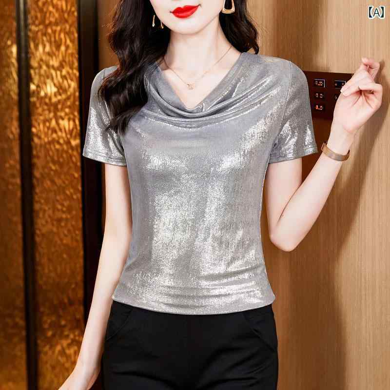 シャツ ブラウス Tシャツ 半袖 夏 アーバン ノーブル 上品 スタイリッシュ ミセス マザー ショッピング ビジネス 学校行事 快適コーデ レディース