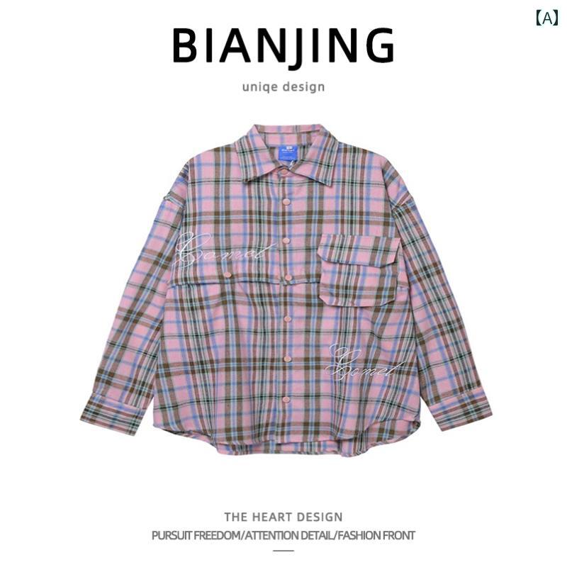 メンズ レディース兼 チェック シャツ レトロ メンズ レディース ジャケット カジュアル 春 ゆったり レジャー おしゃれ