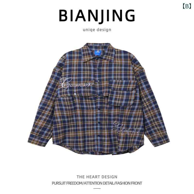 メンズ レディース兼 チェック シャツ レトロ メンズ レディース ジャケット カジュアル 春 ゆったり レジャー おしゃれ