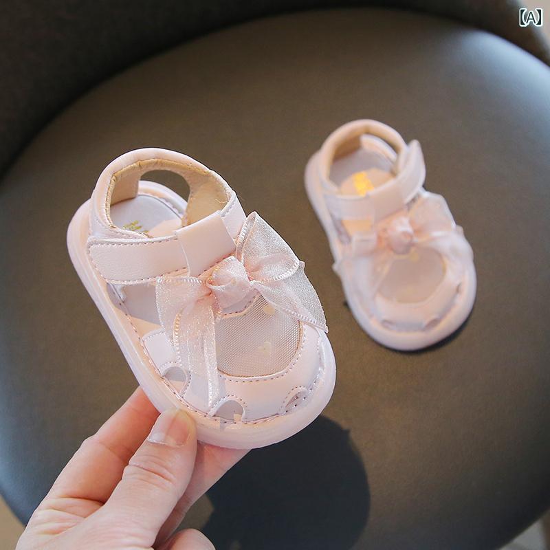 シューズ 靴 サンダル キッズ 女の子 包頭 ベビー 夏 幼児 ソフト ソール 滑り止め サンダル 女児 赤ち..