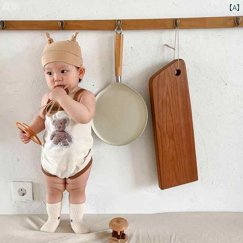 ロンパース ジャンプスーツ カバーオール シンプル カジュアル かわいい ベビー 赤ちゃん キッズ 乳幼児 子供 ベビー服 キッズファッション 子供服 女の子 夏