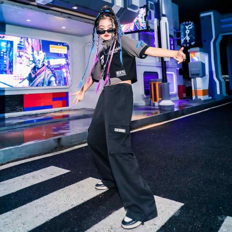 子供 キッズ ダンス 衣装セット 半袖ジップ 韓国 トレンド ファッション おしゃれ 映え イベント フェ..