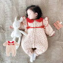ベビー服 ロンパース オールインワン ジャンプスーツ キルティング 暖かい 女児 秋冬 かわいい キュート ギフト ベビー品 子供服