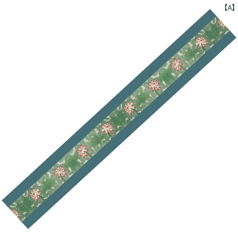 防水 テーブルランナー おしゃれ ティーテーブル 中国 瞑想 テーブル フラグ ハイエンド ライト 高級感 マット 布 茶旗 クロス