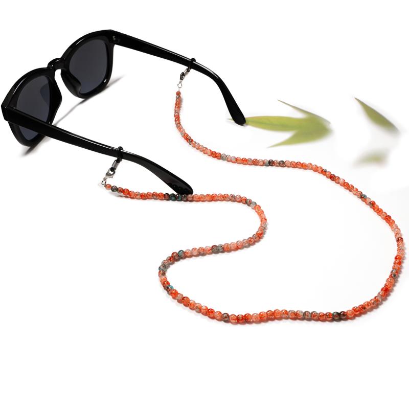 メガネ チェーン カラフル アンティーク レトロ サングラス 滑りにくい 吊り下げ ネック 脱落防止 マスク 老眼鏡 小物 ストラップ 6 カラフル シンプル おしゃれ レディース
