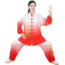 太極拳ウェア カンフー 体操 武術 スポーツウェア トレーニングウェア 中国 太極拳 練習 競技 パフォーマンス エレガント メンズ レディース