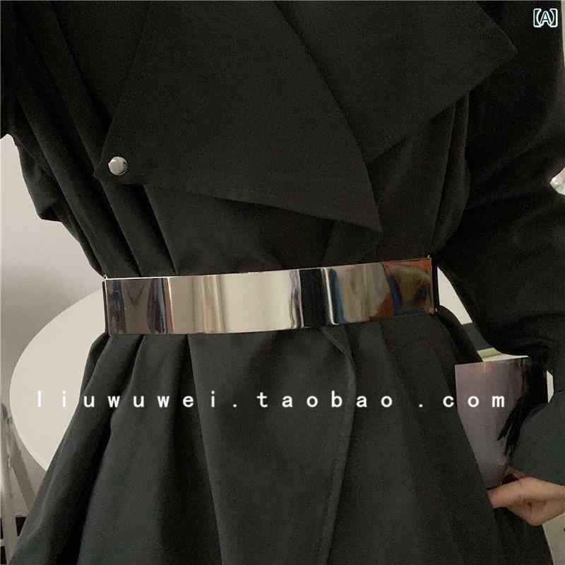 レディース チェーン ウエスト ベルト 女性用 アメリカ ミラー メタル ファッション ドレス スーツ 装..