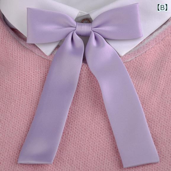 蝶 ネクタイ ボウタイ 学生 フォーマルファッション 結び目 JK ファッション カレッジ 風 ネクタイ ロープ 学生服 セーラー服 レディース