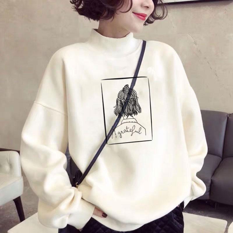 スウェット トレーナー シャツ トップス レディース おしゃれ ファッション 春秋 韓国 コットン 長袖 カジュアル かわいい プリント(4.0)