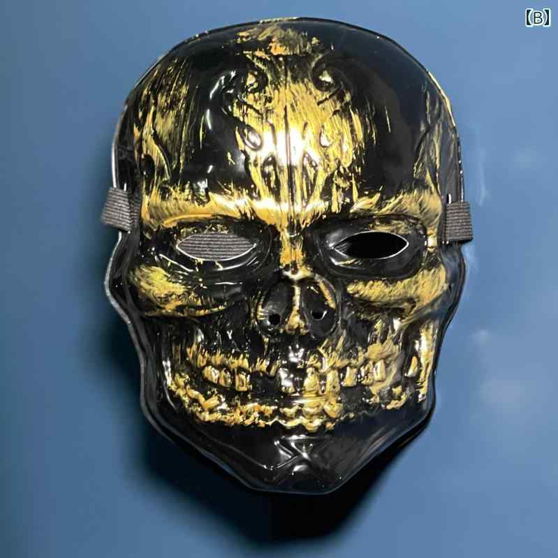 仮面 マスク コスプレ フルフェイス ホラー スカル PVC 仮装 衣装 変装 覆面 装飾品 ファッション小物 アイテム パーティー ステージ 仮面舞踏会 パフォーマンス ハロウィン