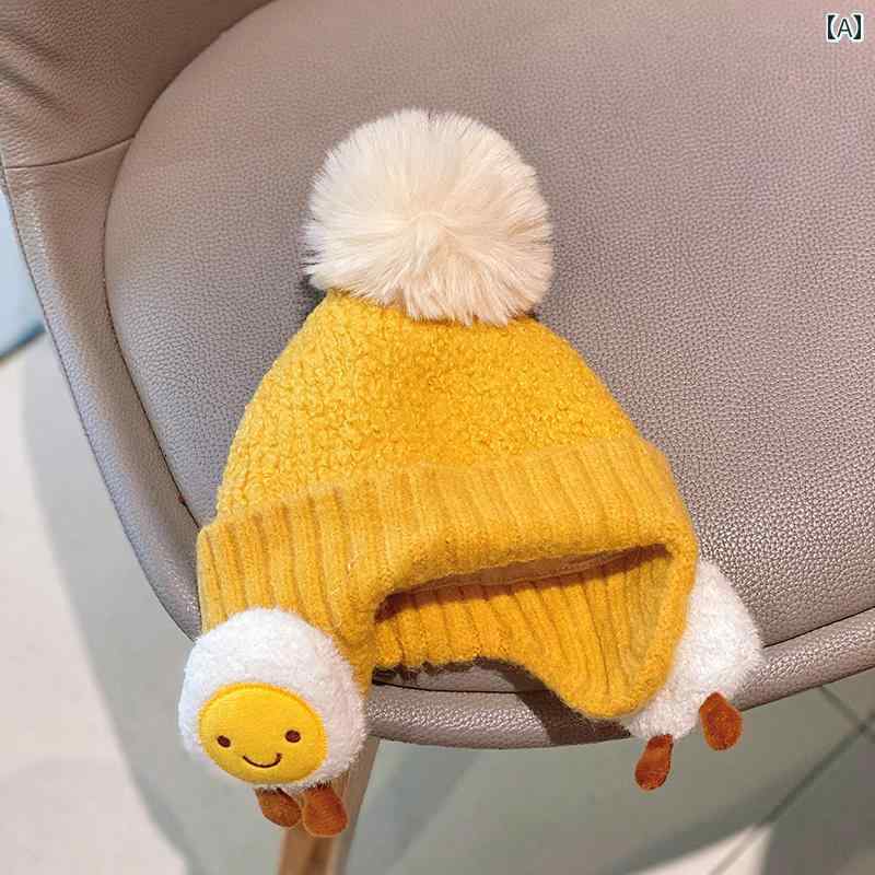 キッズ 帽子 かわいい ベビー 秋冬 幼児 耳保護 ウール ガールズ 赤ちゃん ボーイズ 暖かい プルオーバー