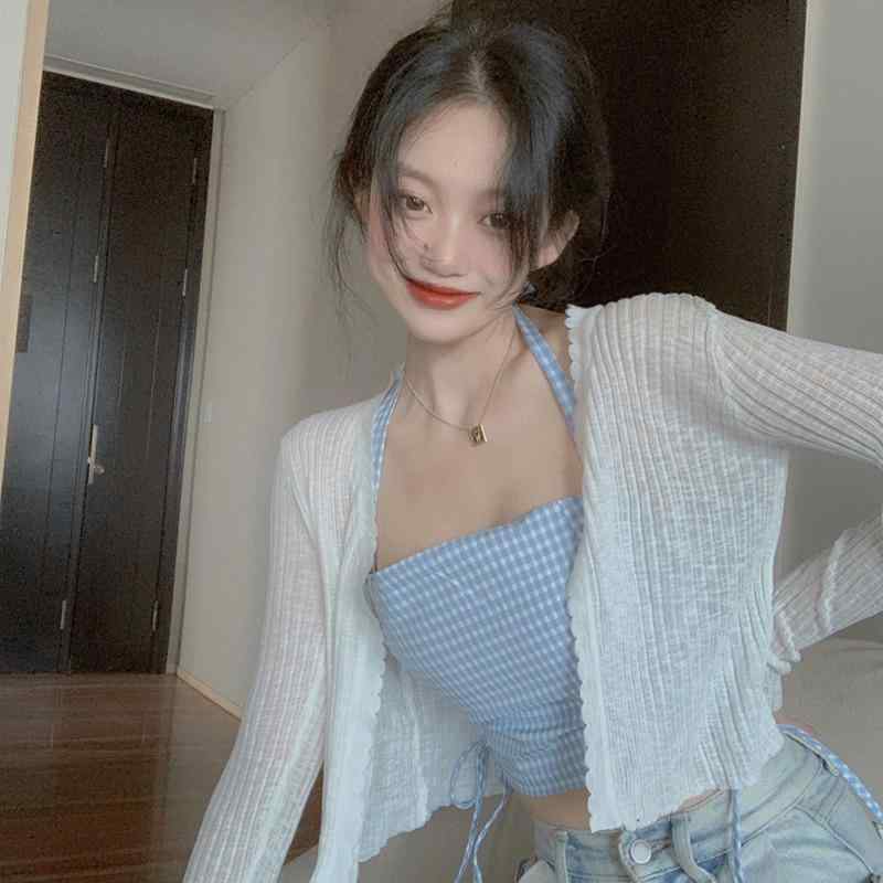 スカート レディース 夏 日焼け防止 服 薄手 カーディガン ショール サスペンダー ブラウス BM 冷感 チュール 小さい