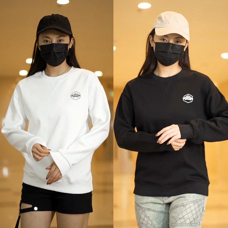 トップス トレーナー メンズ レディース 秋冬 カジュアル ラウンドネック スウェット プリント レター 起毛 プルオーバー 長袖