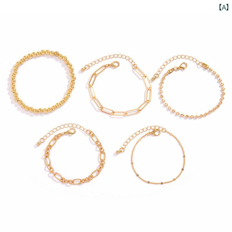 ビーチ 水着 アクセサリー ブレスレット セット アクセサリー シンプル アクセント ワンポイント おし..