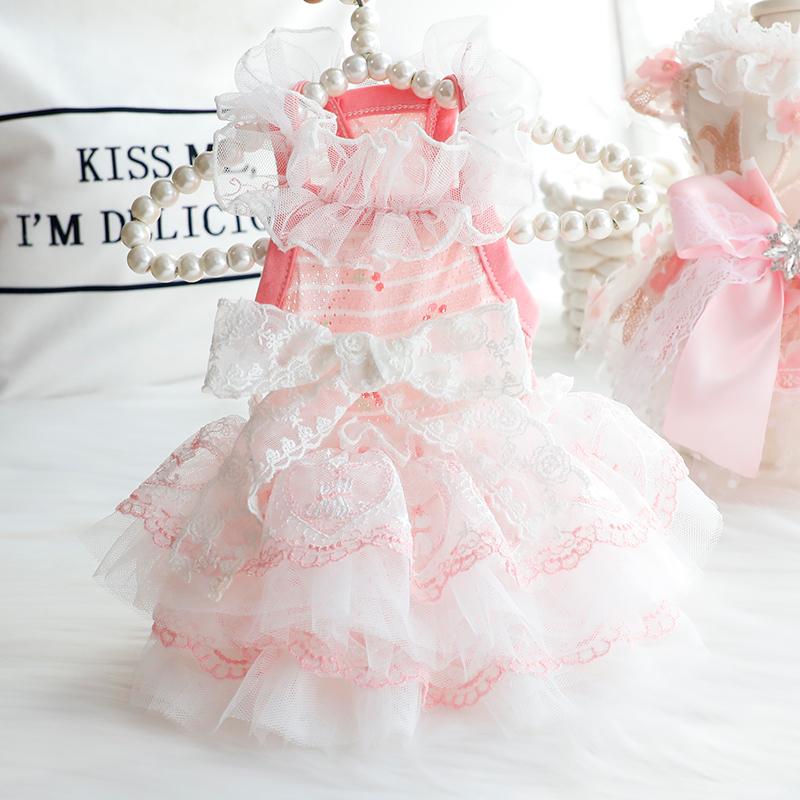 ペット品 洋服 ワンちゃん 猫ちゃん おしゃれ 犬 服 猫 プリンセス スカート 花柄 チュチュ スカート 美しい フェアリー メッシュ 小型犬