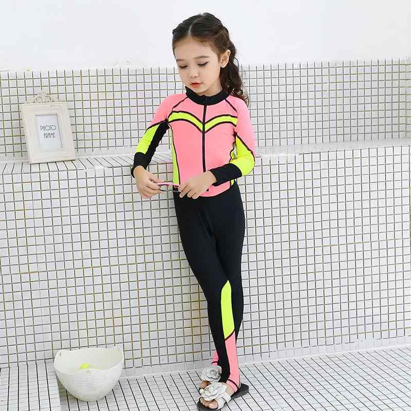 子供 水着 大きめサイズ 速乾 ワンピース 日焼け防止 長袖 ズボン 防水 ウェットスーツ キッズ