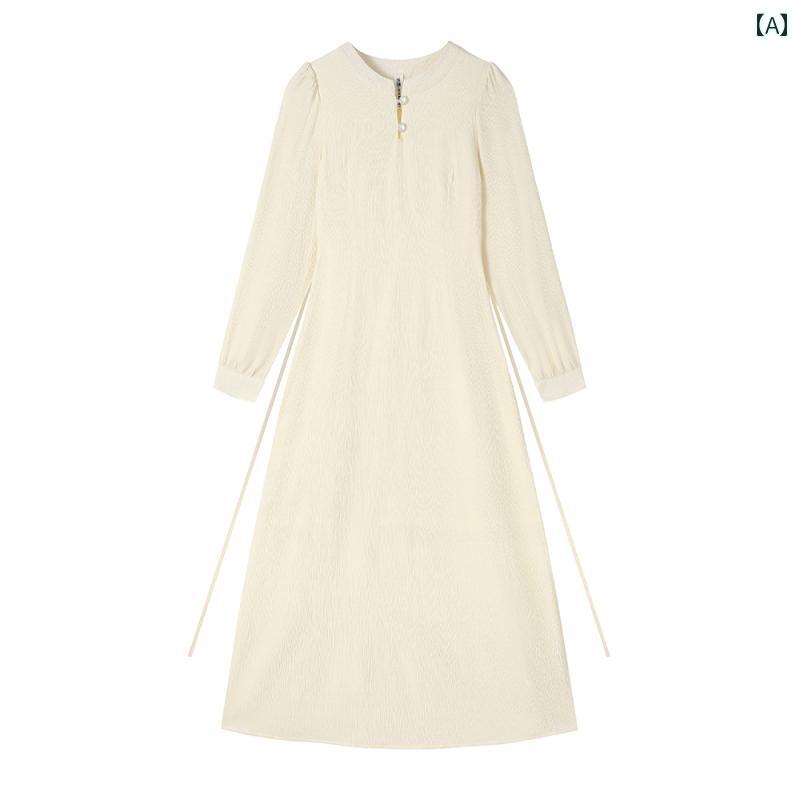 レディース 夏 ワンピース フランス キキョウ ハイエンド チャイナ ドレス 中華風 女性 大人 かわいい スリム ロング