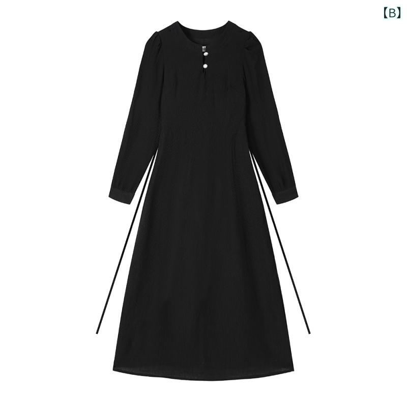 レディース 夏 ワンピース フランス キキョウ ハイエンド チャイナ ドレス 中華風 女性 大人 かわいい スリム ロング