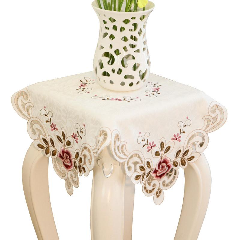 カバー インテリア おしゃれ レース エレガント シンプル モダン フラワースタンド ヨーロッパ クロス ..