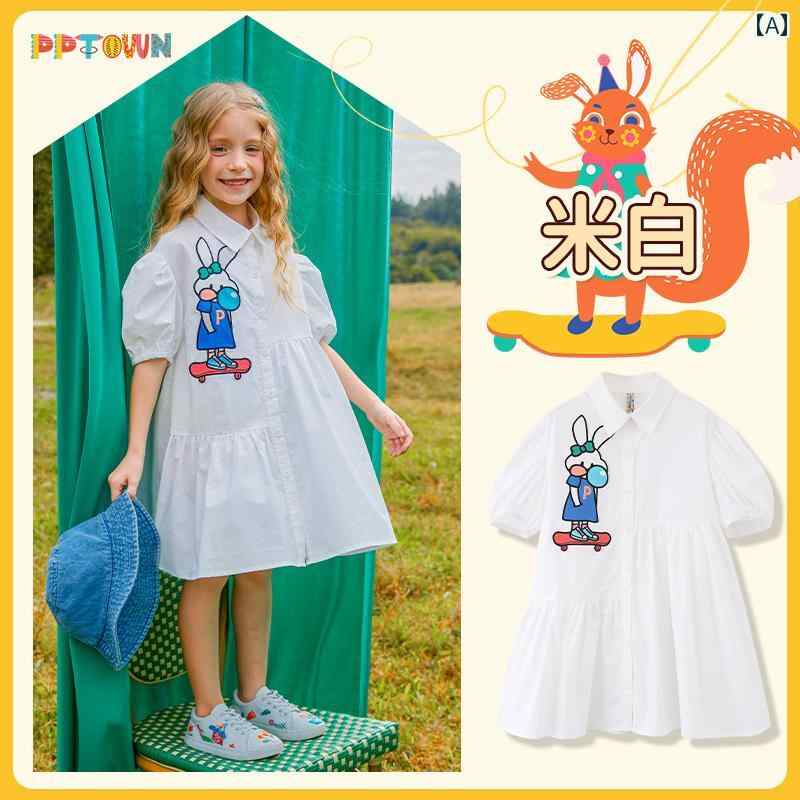 キッズ 子供 夏 半袖シャツワンピース かわいい おしゃれ 着やい 動きやい 快適 韓国 海 プール 遊び ..