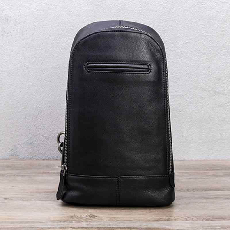 バッグ チェスト バイク アウトドア 最上層 牛革 レザーバッグ メンズ クロス ボディバッグ 垂直 革 ソフトレザー