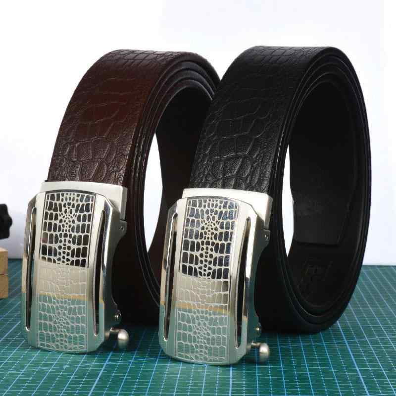 ベルト かっこいい メンズ 牛革 バックル 革 ステンレス カジュアル ワニ 革 パンツ ビジネス グリーン