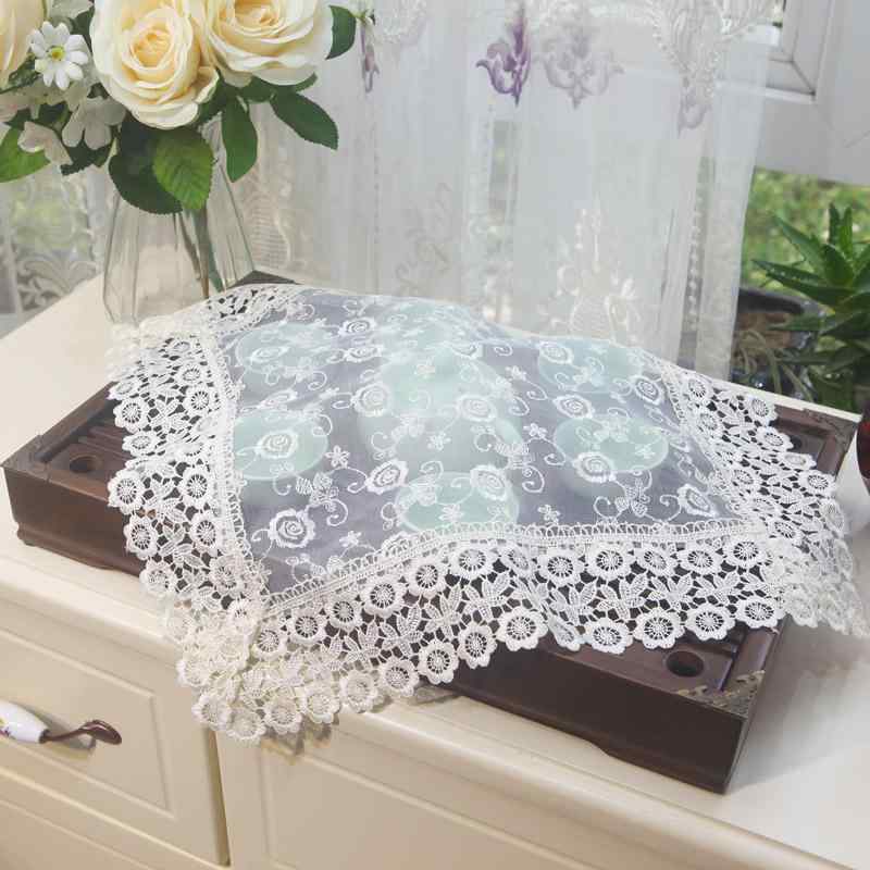 カバー インテリア おしゃれ レース エレガント シンプル モダン 布 ダストカバー チャイナ風 家庭 キ..