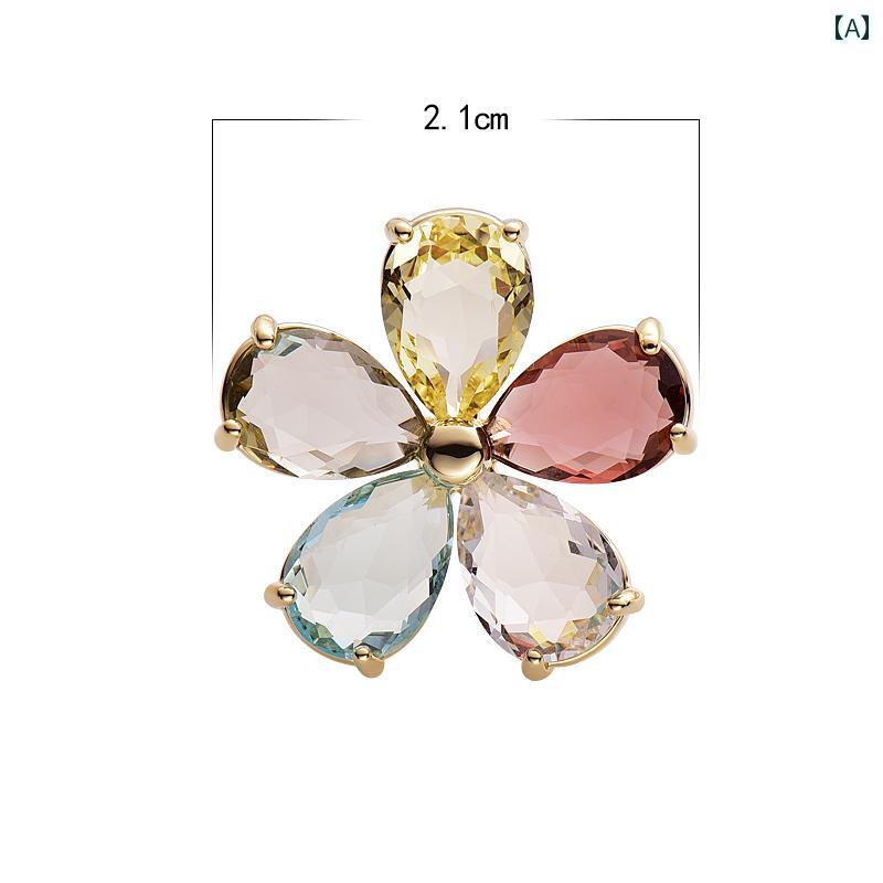 ブローチ 上品 セレモニー 花 ブローチ 露出 防止 アーティファクト 胸 ネック ライン コサージュ ブローチ ハイエンド 女性 アクセサリー