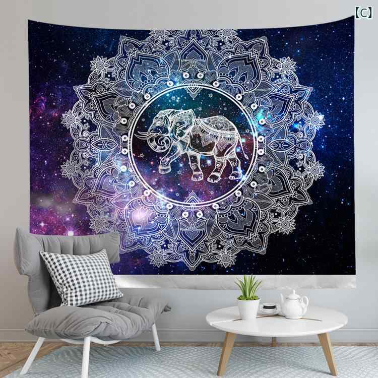 タペストリー 壁掛け ウォールデコ インテリア アクセサリー 背景 写真撮影 室内装飾品 ボヘミアン おしゃれ ユニーク エスニック アート 柄