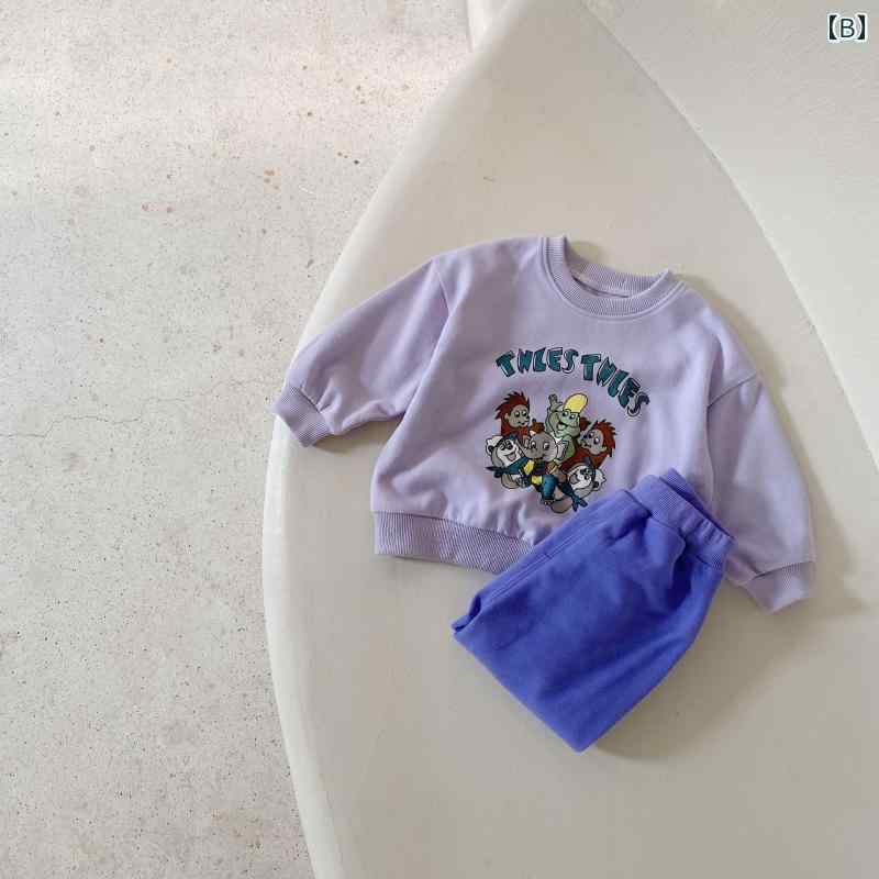 キッズ 子供服 ベビー服 赤ちゃん セットアップ 2点セット かわいい おしゃれ 春秋 カジュアル スウェット 2