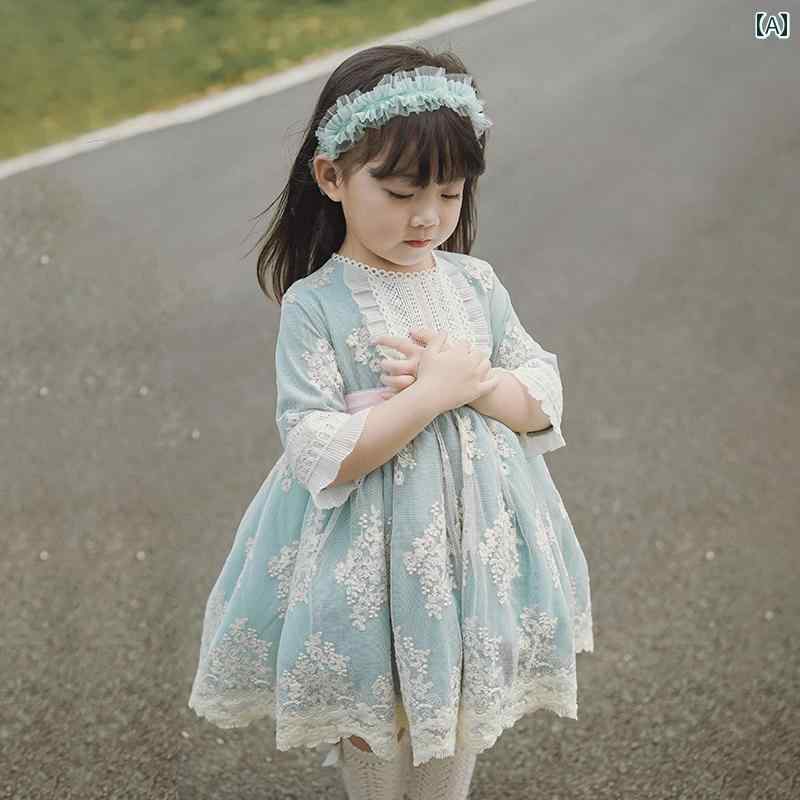 ドレス 女の子 ガールズ スペイン 宮殿風 ロリータ プリンセス ベビー 誕生日 一年生 ハイエンド