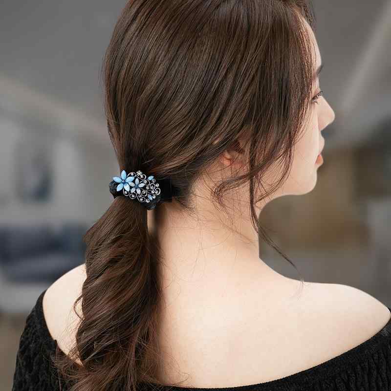 ヘアアクセサリー 髪飾り レディース ヘアゴム シンプル 大人 レザーケース高スト...