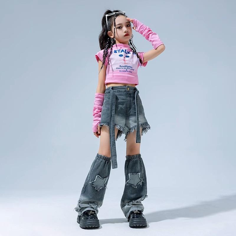 女の子 ガール 子供 キッズウェア 長袖 ショートパンツ セットアップ ストリート ファッション ダンス パフォーマンス 衣装 カジュアル おしゃれ かわいい クール ユニーク イベント